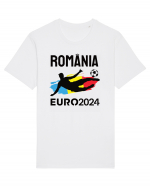 Suporter Romania - Euro 2024 jucator de fotbal Tricou mânecă scurtă Unisex Rocker