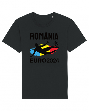 Suporter Romania - Euro 2024 jucator de fotbal Black