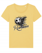 pentru fanii fotbalului românesc - Gol Romania Tricou mânecă scurtă guler larg fitted Damă Expresser