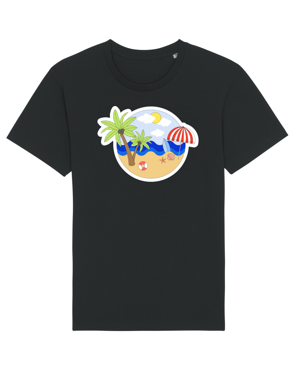 Tricou mânecă scurtă Unisex Rocker Black