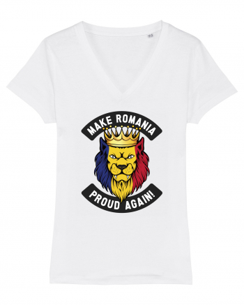 Suporter Romania - Make Romania proud again White