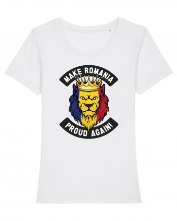 Suporter Romania - Make Romania proud again White