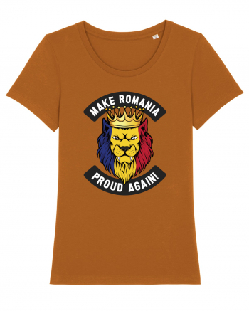 Suporter Romania - Make Romania proud again Roasted Orange