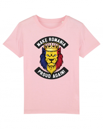 Suporter Romania - Make Romania proud again Cotton Pink