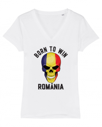 Suporter Romania - Romania - Born to win White