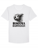 pentru suporteri - Romania da goluri la Euro 2024 Tricou mânecă scurtă guler larg Bărbat Skater