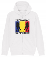 Fotbal Romania - Romanian supporter v1 Hanorac cu fermoar Unisex Connector