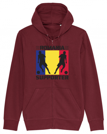 Fotbal Romania - Romanian supporter v1 Burgundy