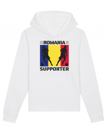 Fotbal Romania - Romanian supporter v1 White