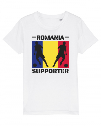 Fotbal Romania - Romanian supporter v1 White