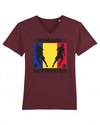 Fotbal Romania - Romanian supporter v1 Burgundy