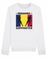 Fotbal Romania - Romanian supporter v1 Bluză mânecă lungă Unisex Rise