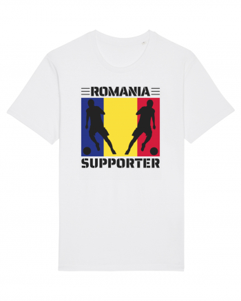 Fotbal Romania - Romanian supporter v1 White