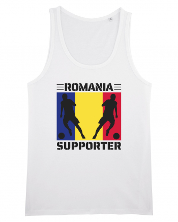 Fotbal Romania - Romanian supporter v1 White