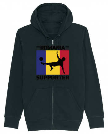 Fotbal Romania - Romanian supporter v2 Black