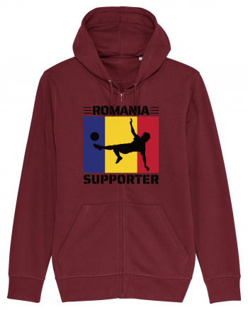 Fotbal Romania - Romanian supporter v2 Burgundy