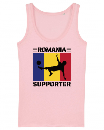 Fotbal Romania - Romanian supporter v2 Cotton Pink