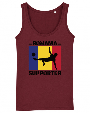 Fotbal Romania - Romanian supporter v2 Burgundy