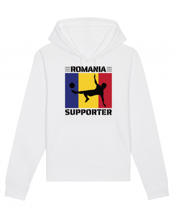 Fotbal Romania - Romanian supporter v2 White