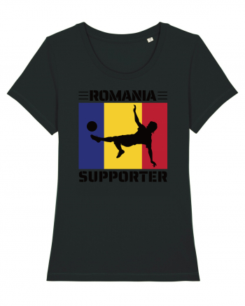 Fotbal Romania - Romanian supporter v2 Black