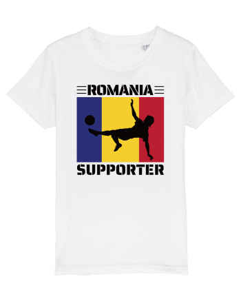 Fotbal Romania - Romanian supporter v2 White