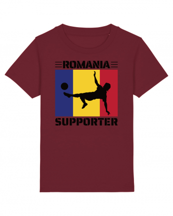 Fotbal Romania - Romanian supporter v2 Burgundy