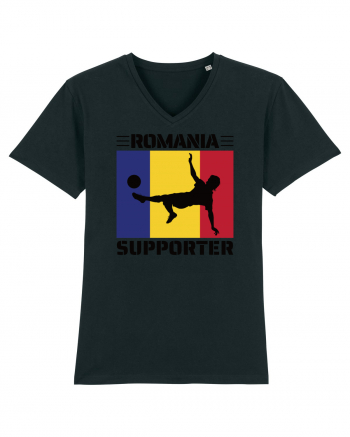 Fotbal Romania - Romanian supporter v2 Black