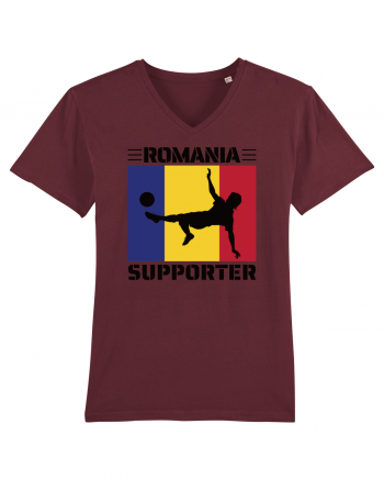 Fotbal Romania - Romanian supporter v2 Burgundy