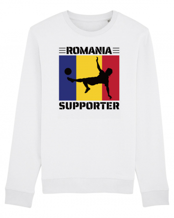 Fotbal Romania - Romanian supporter v2 White