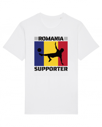 Fotbal Romania - Romanian supporter v2 White