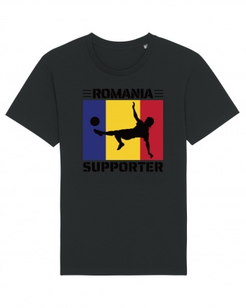 Fotbal Romania - Romanian supporter v2 Black