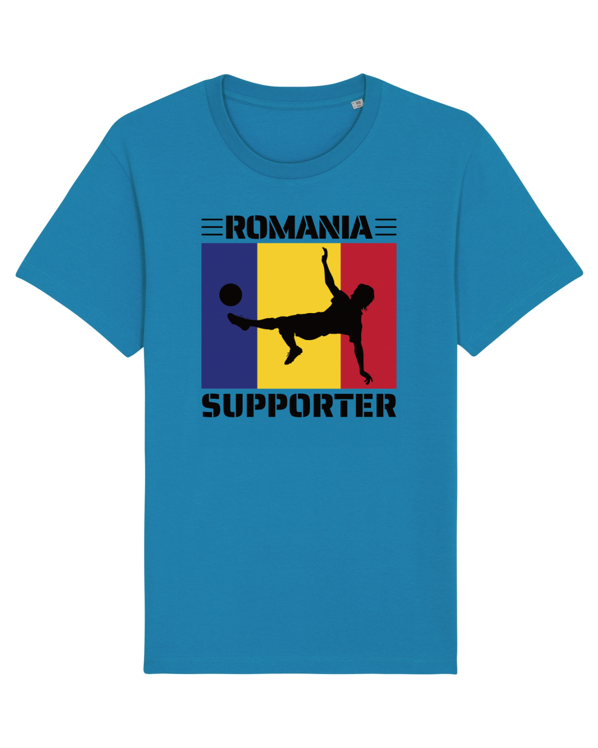 Tricou mânecă scurtă Unisex Rocker Azur