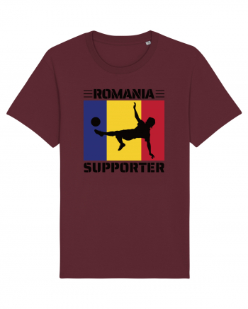 Fotbal Romania - Romanian supporter v2 Burgundy