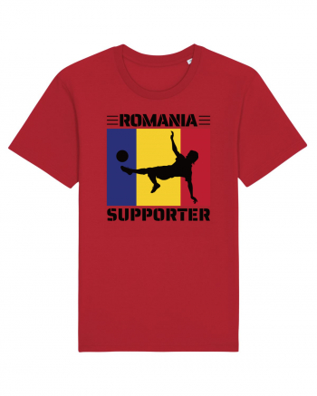 Fotbal Romania - Romanian supporter v2 Red