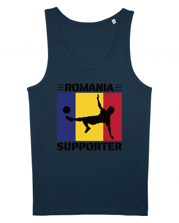 Fotbal Romania - Romanian supporter v2 Navy