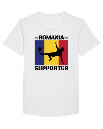 Fotbal Romania - Romanian supporter v2 White