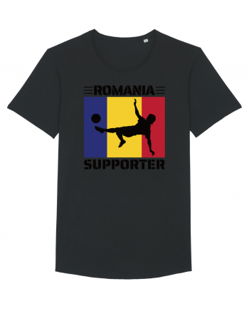 Fotbal Romania - Romanian supporter v2 Black