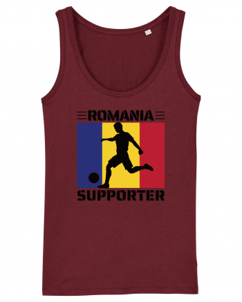 Fotbal Romania - Romanian supporter v3 Burgundy