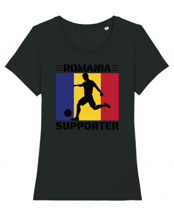 Fotbal Romania - Romanian supporter v3 Black