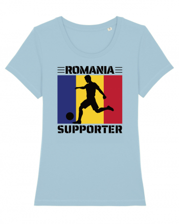 Fotbal Romania - Romanian supporter v3 Sky Blue