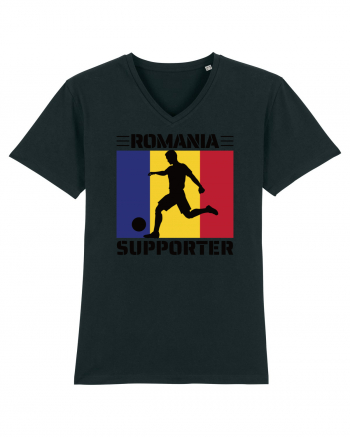 Fotbal Romania - Romanian supporter v3 Black