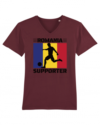 Fotbal Romania - Romanian supporter v3 Burgundy