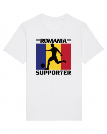 Fotbal Romania - Romanian supporter v3 White