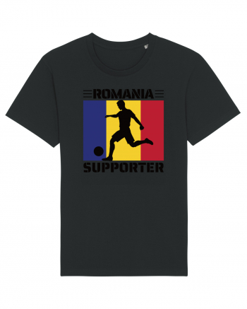 Fotbal Romania - Romanian supporter v3 Black