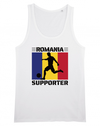 Fotbal Romania - Romanian supporter v3 White