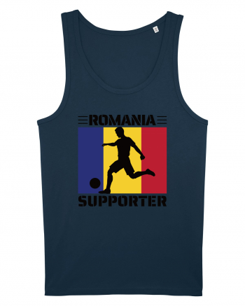 Fotbal Romania - Romanian supporter v3 Navy