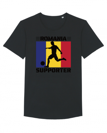 Fotbal Romania - Romanian supporter v3 Black