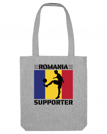 Fotbal Romania - Romanian supporter v4 Heather Grey