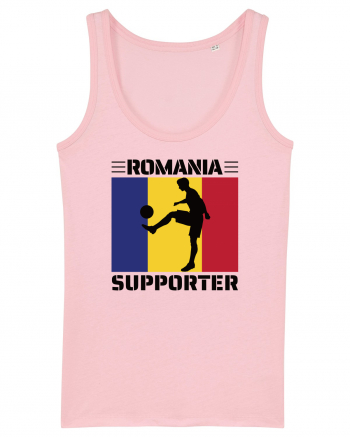 Fotbal Romania - Romanian supporter v4 Cotton Pink