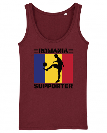 Fotbal Romania - Romanian supporter v4 Burgundy